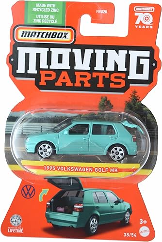 Matchbox 1995 Volkswagen Golf MK, Piezas móviles 3854