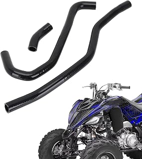 BIUGERCN Mangueras refrigerantes de radiador ATV de silicona para Raptor 700 700R YFM 700 700R 2006-2024, color negro