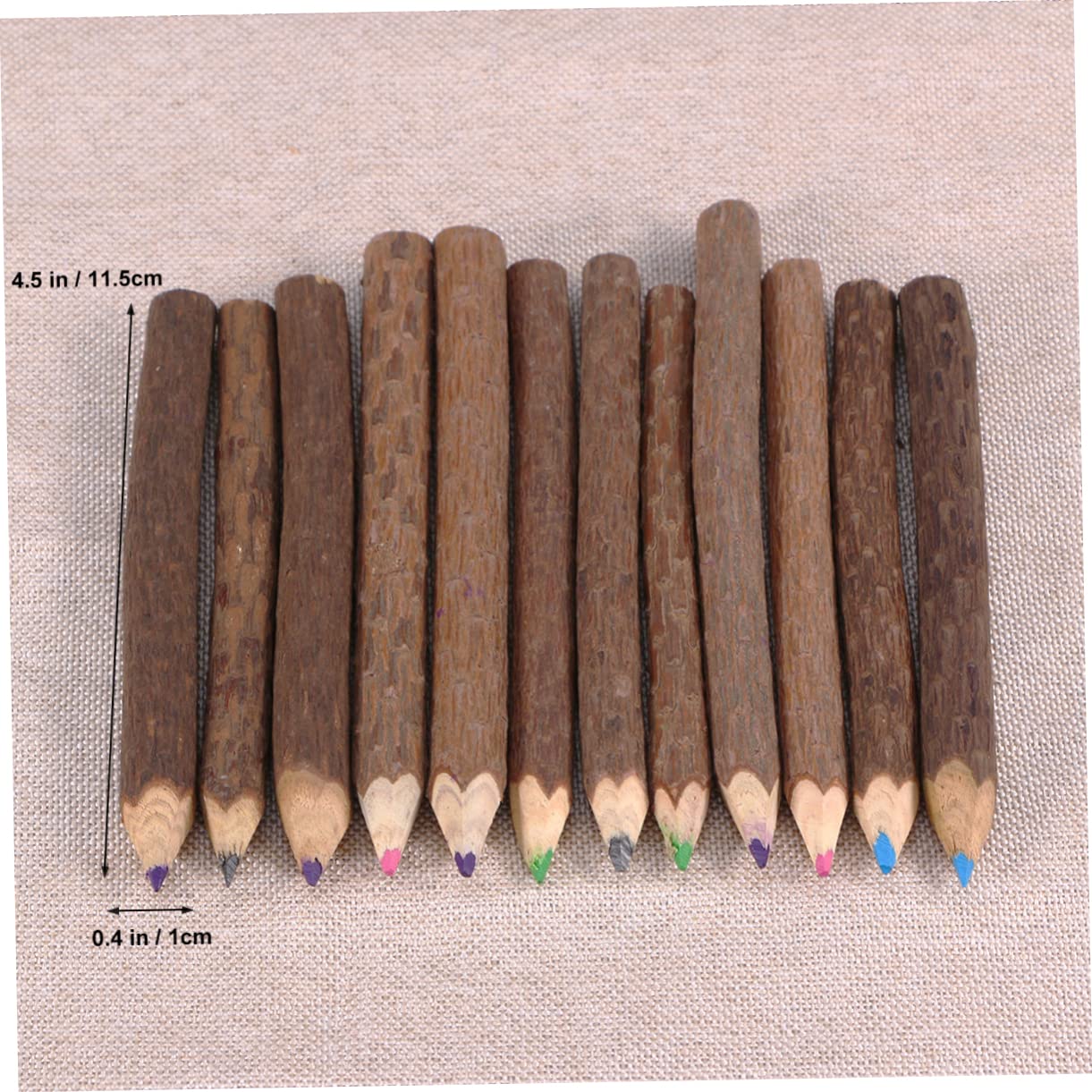 36 Pièces Crayon D'écorce Crayons De Branche D'arbre Crayons De Couleur Brindille à Dessin D'écorce De Brindille Crayon De Plombier D'arbre Bambou