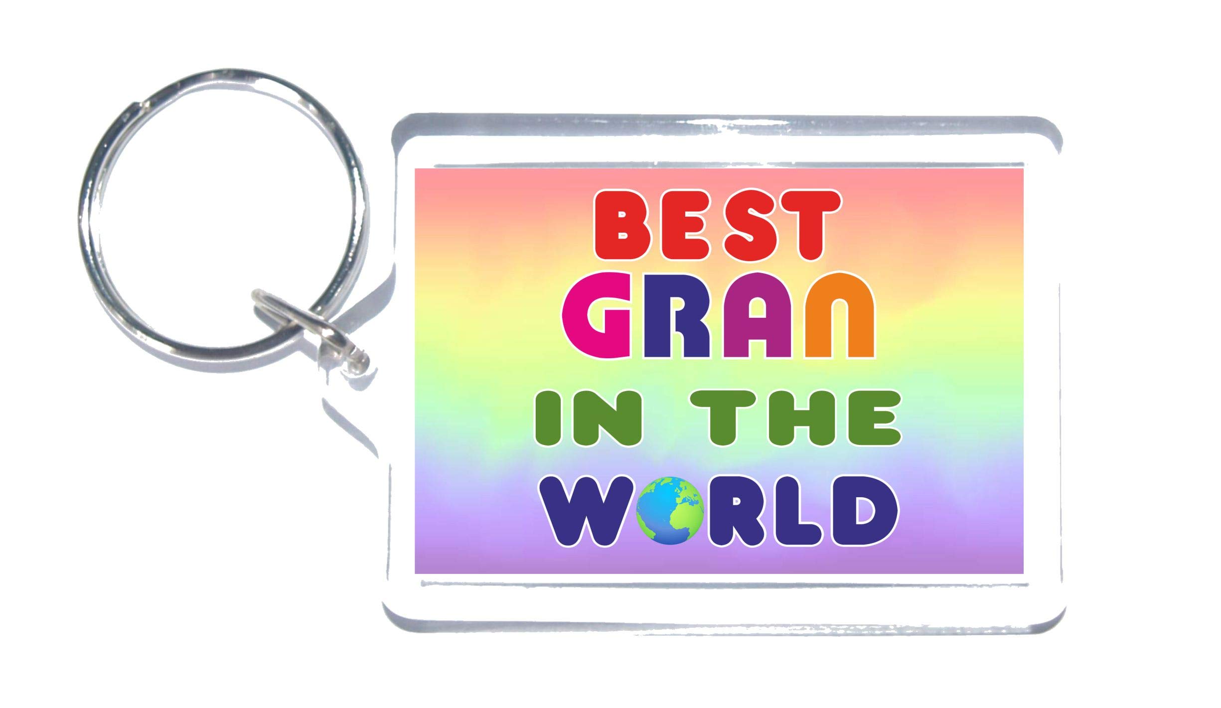 Clare's Cosmetics Multicoloured Gift For Gran Best In The World Novelty Keyring Present