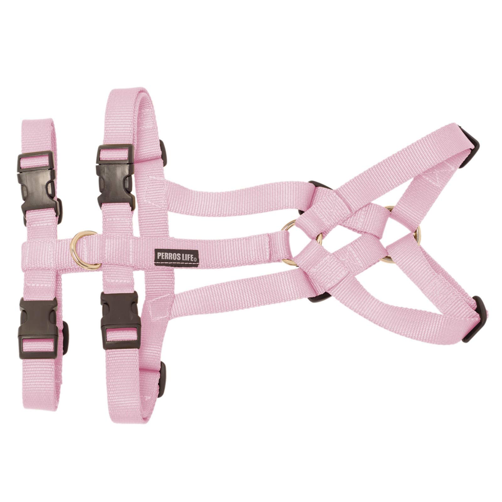 BUSHKA Pettorina antifuga e antitorsione Cane da 18 a 23 kg (Rosa)