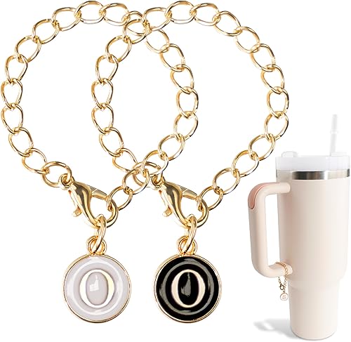 2 piezas de accesorios de letras de identificación con nombre para taza Stanley, accesorios de letras para vaso Stanley de 4030 onzas con asa, 26