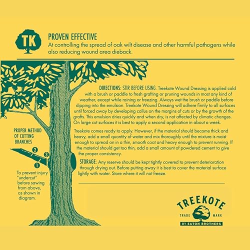 Miniatura 6 de Cepillo para aderezo de heridas, 32 onzas para árboles y arbustos, pasta curativa y sellador de heridas de árboles, sellador de poda, compuesto de