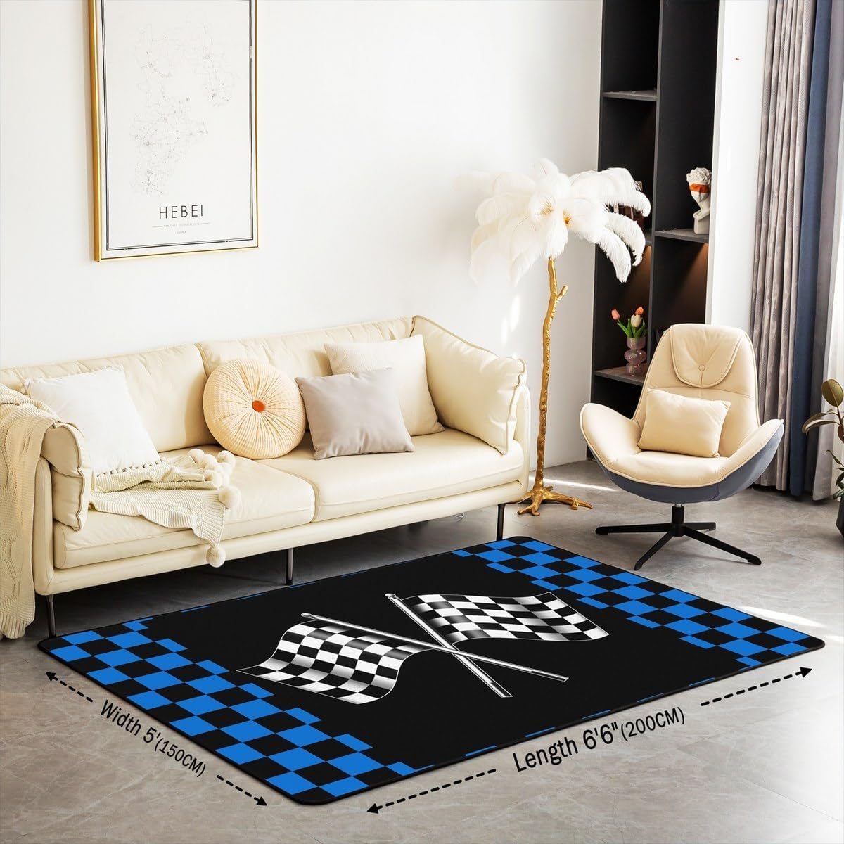 Tappeto 3D Bandiera Del Gioco Tappeti Camera Da Letto Antiscivolo Lavabile Tappeto, Tappeto Soggiorno Moderni Decorazioni Tappeto Camera Tappetino Da Ingresso 200 X 300 Cm -14704030587