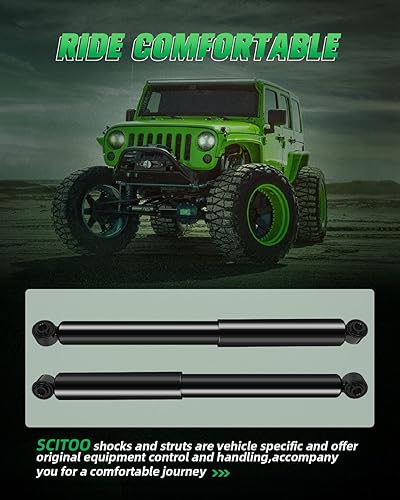 Miniatura 6 de Amortiguadores, amortiguadores traseros de gas SCITOO para Chevrolet Suburban 1500/Tahoe 2000-2006, 2000-2006 para GMC Yukon, 2000-2006 para GMC