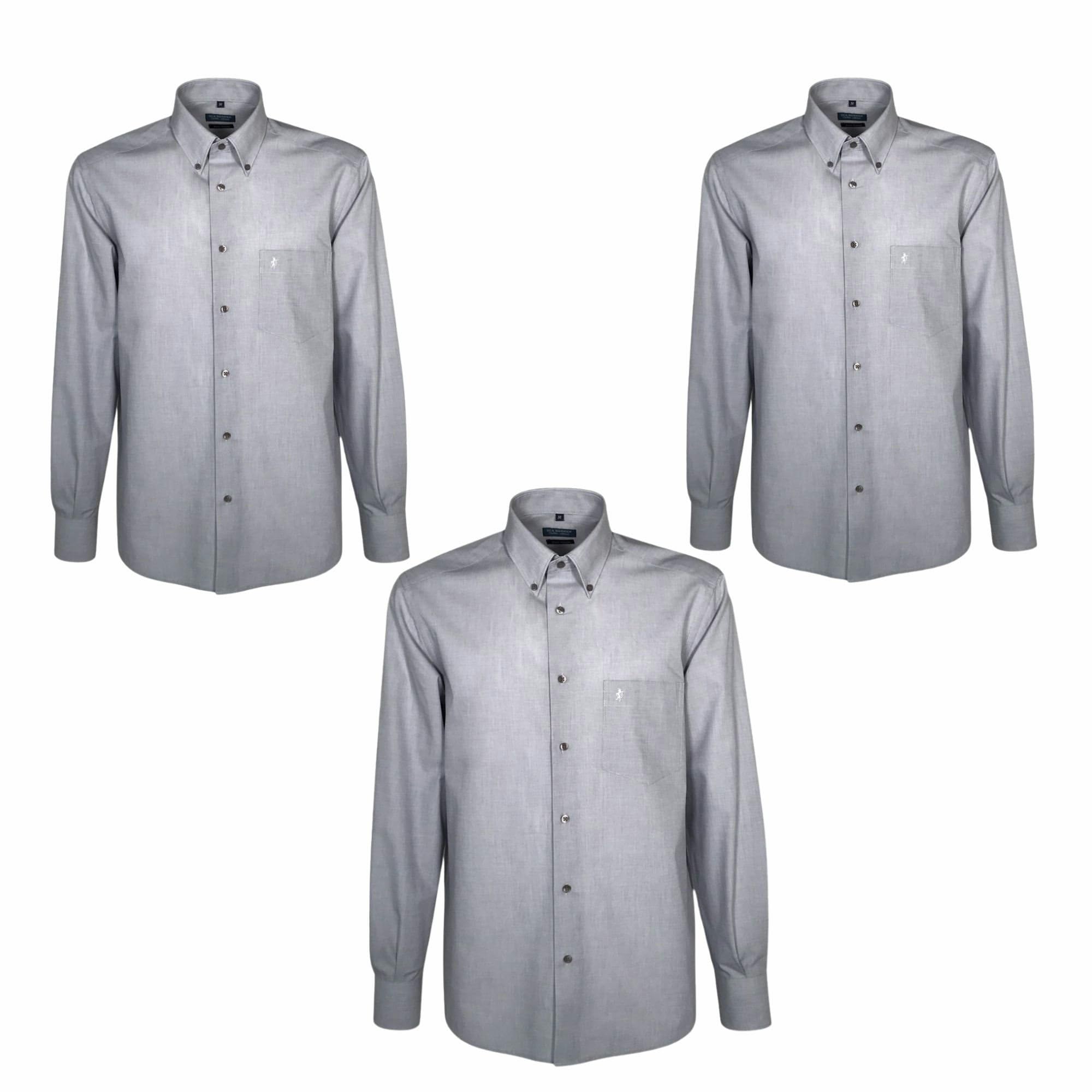 Saggio Sea Barrier 3 Camicie da 3XL a 6XL Valdes Comode Casual Colorate Manica Lunga in Puro Cotone Uomo Taglie Forti Profumatore Perla 6XL