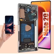 AMOLED LCD Samsung Note 20 5G/4G Screen Replacement for Samsung Note20 LCD SM-N980F SM-N981U Touch Display Digitizer Assembly with Frame Repair Part with Black Fingerprint Function