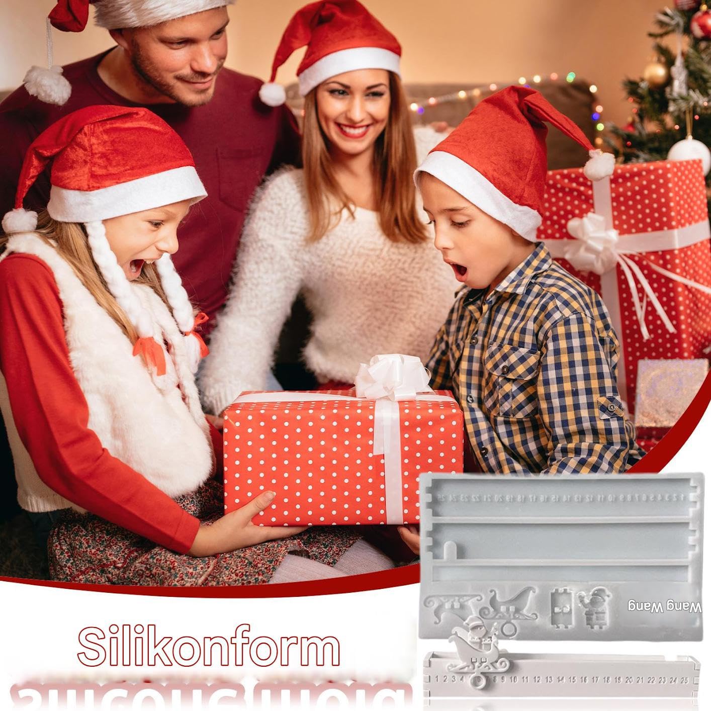 Adventskalender Silikonform 25 Tage Weihnachtskalender Formen Für Festtage | Für Gips Seife Kerze Schokolade Anfänger Und Enthusiasten