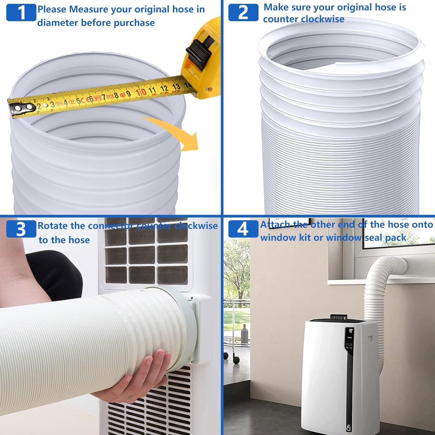 Abluftschlauch,Klimaanlage Schlauch verlängerung,Tragbarer Klimaanlage Schlauch,PVC Abluftschlauch Klimaanlagen,Abluft-Schlauch Klimagerät,Lüftungsschlauch,Flexschlauch Flexrohr Abluftrohr