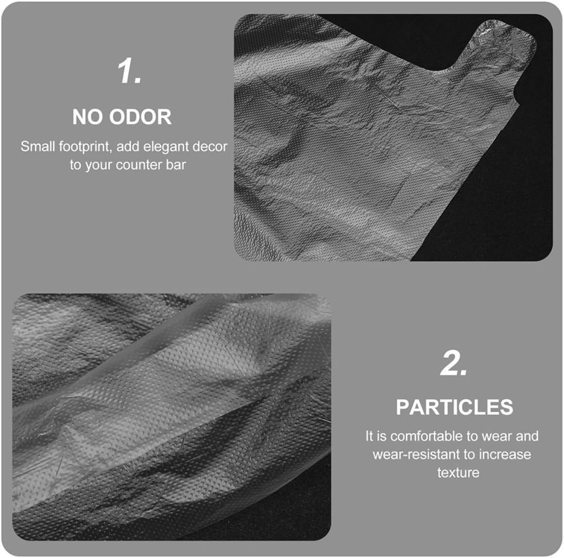 SUPVOX 100pcs Disposable Foot Covers for Skating and Amusement Parks Clear Foot Sleeves for Shoe Fitting and Soft for Clean Shoe Trials