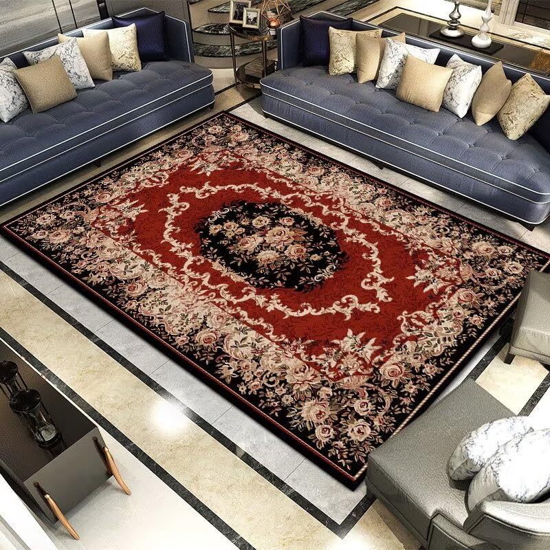 Tapis de sol gamer floral géométrique pour décoration chambre ado fille