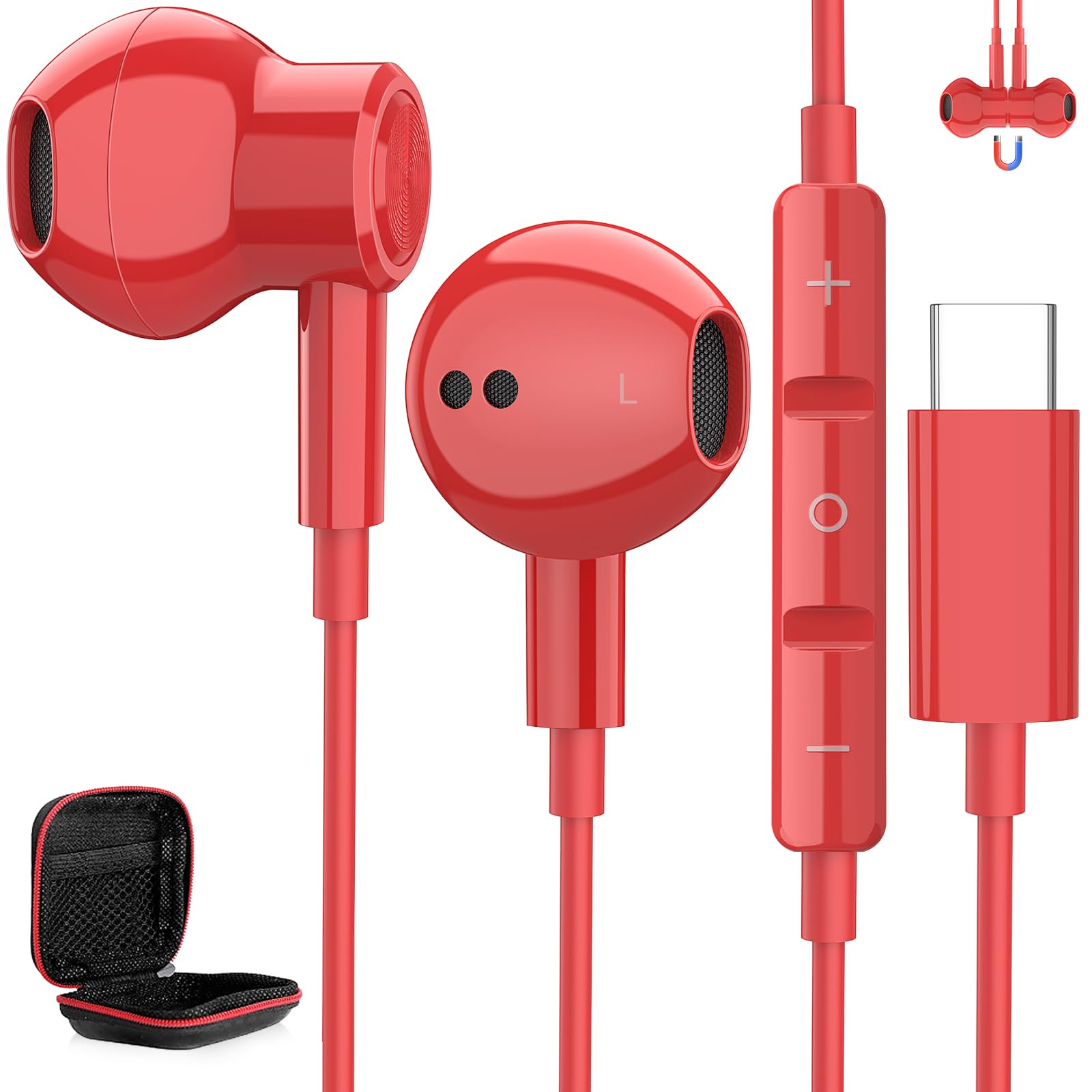 Amazon.co.jp: iMangoo タイプ c イヤホン 有線 マイク付き DACチップ