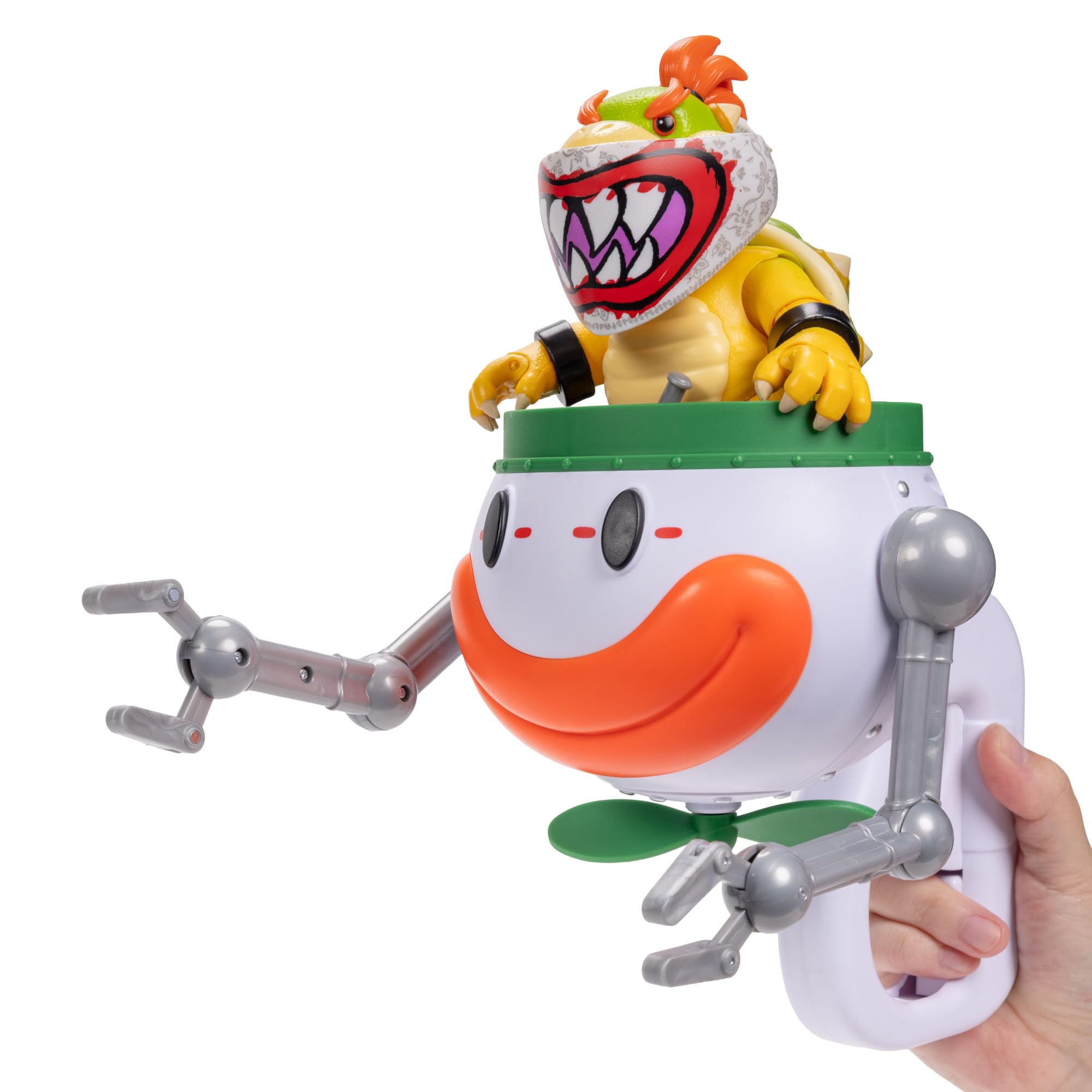 Der Super Mario Galaxy Movie – 13 cm große Bowser Jr.-Figur mit Clownauto, Pinsel und Wasser-Enthüllungsaufklebern