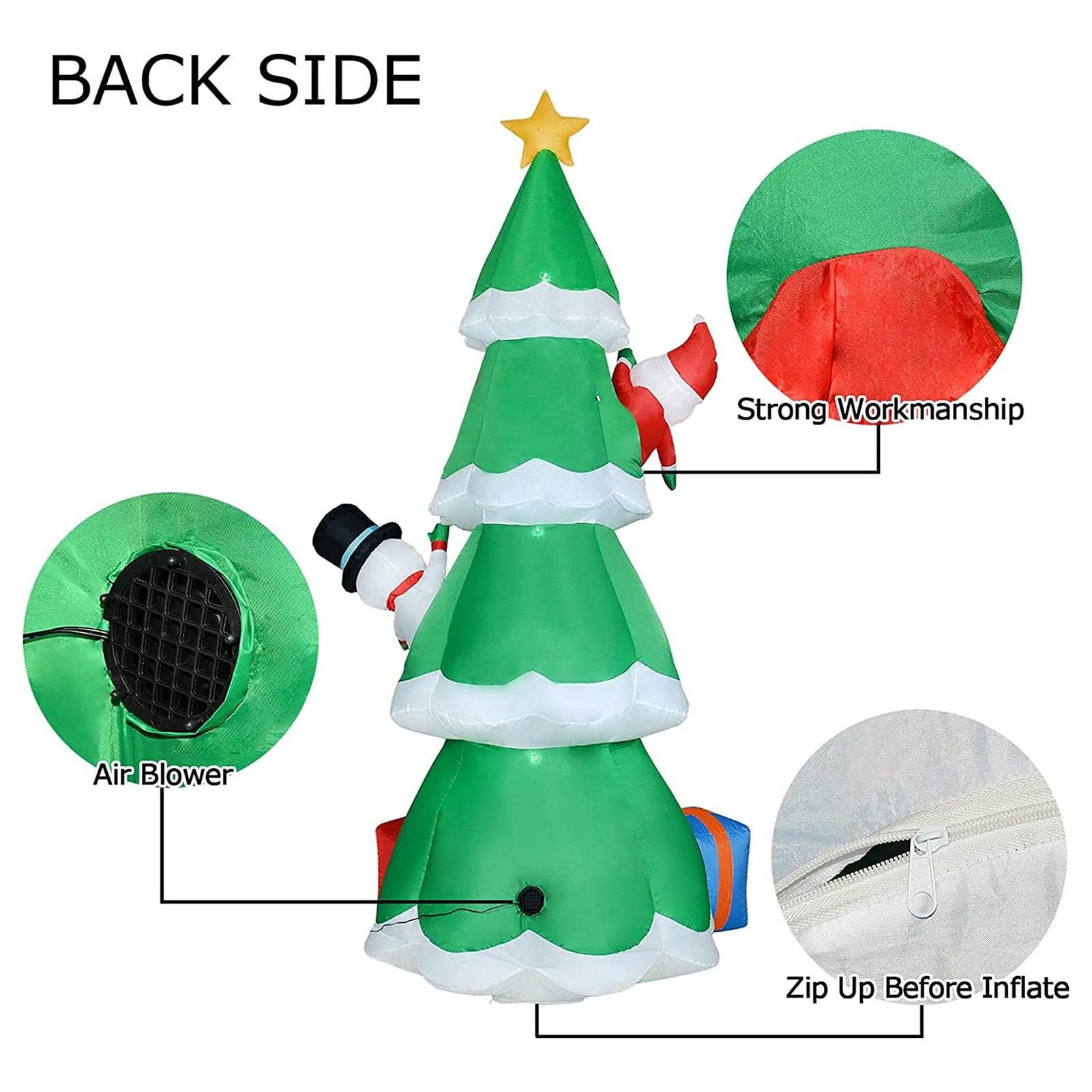 Amazon.co.jp: エアーディスプレイ インフレータブル クリスマス 装飾