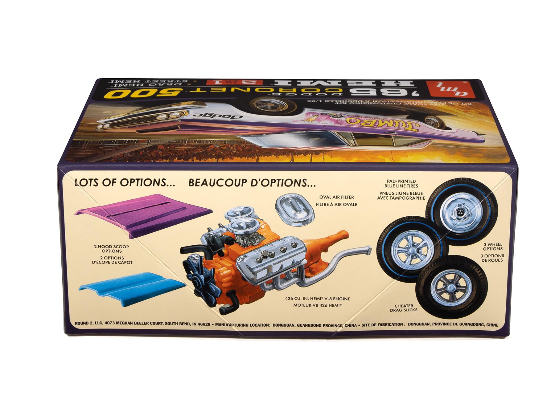 AMT 1965 Dodge Coronet 500 Hardtop HEMI Modellbausatz im Maßstab 1:25