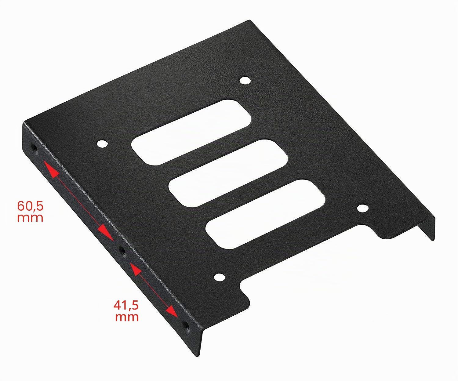 TRIXES Métal Noir 2,5 Pouces SSD Kit de Montage de Disque Dur Interne 3,5 Pouces