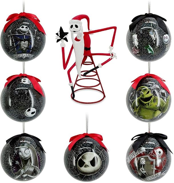 Jack Skellington Disney Nightmare Before Christmas Tree Topper and Ornament Set 2020