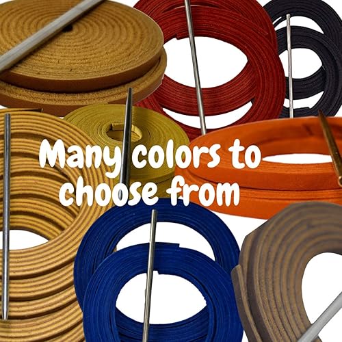 Miniatura 7 de TOFL Cordones para guantes de sóftbol y béisbol  Cordones de reparación de guantes de encaje para guantes receptores  Cordones de cuero solo sin