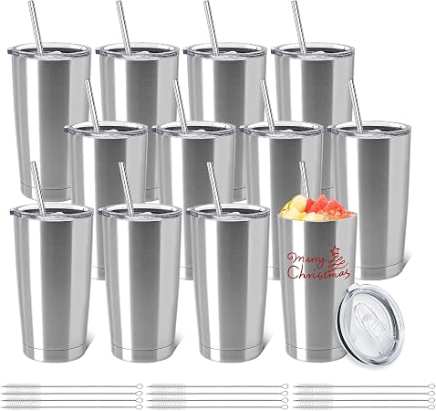 YOUKE OLA 12 Pack Insulated Coffee Tumbler Stainless Steel Double
