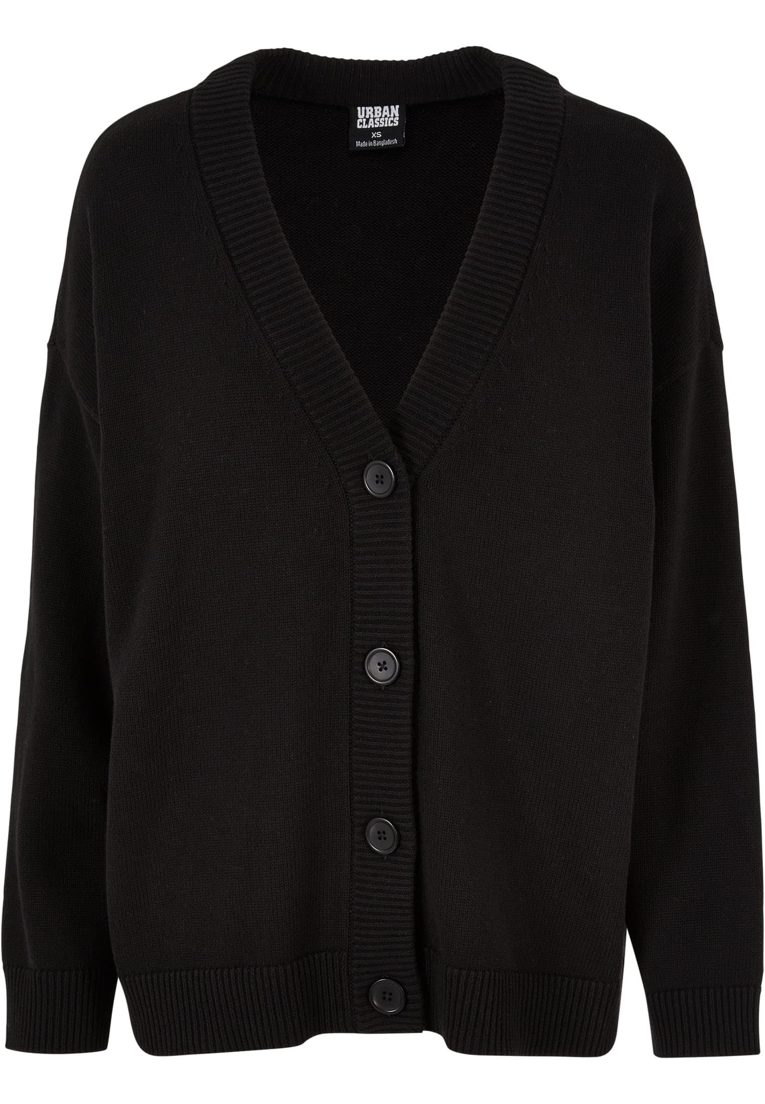 Urban Classics Ladies Big Oversized Mujer Cárdigan Negro Más Grande