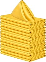 Vista 16 de Aneco Paquete de 16 servilletas cuadradas de satén de seda brillante, servilletas de mesa de tela suave y lisa para decoración de bodas, banquetes
