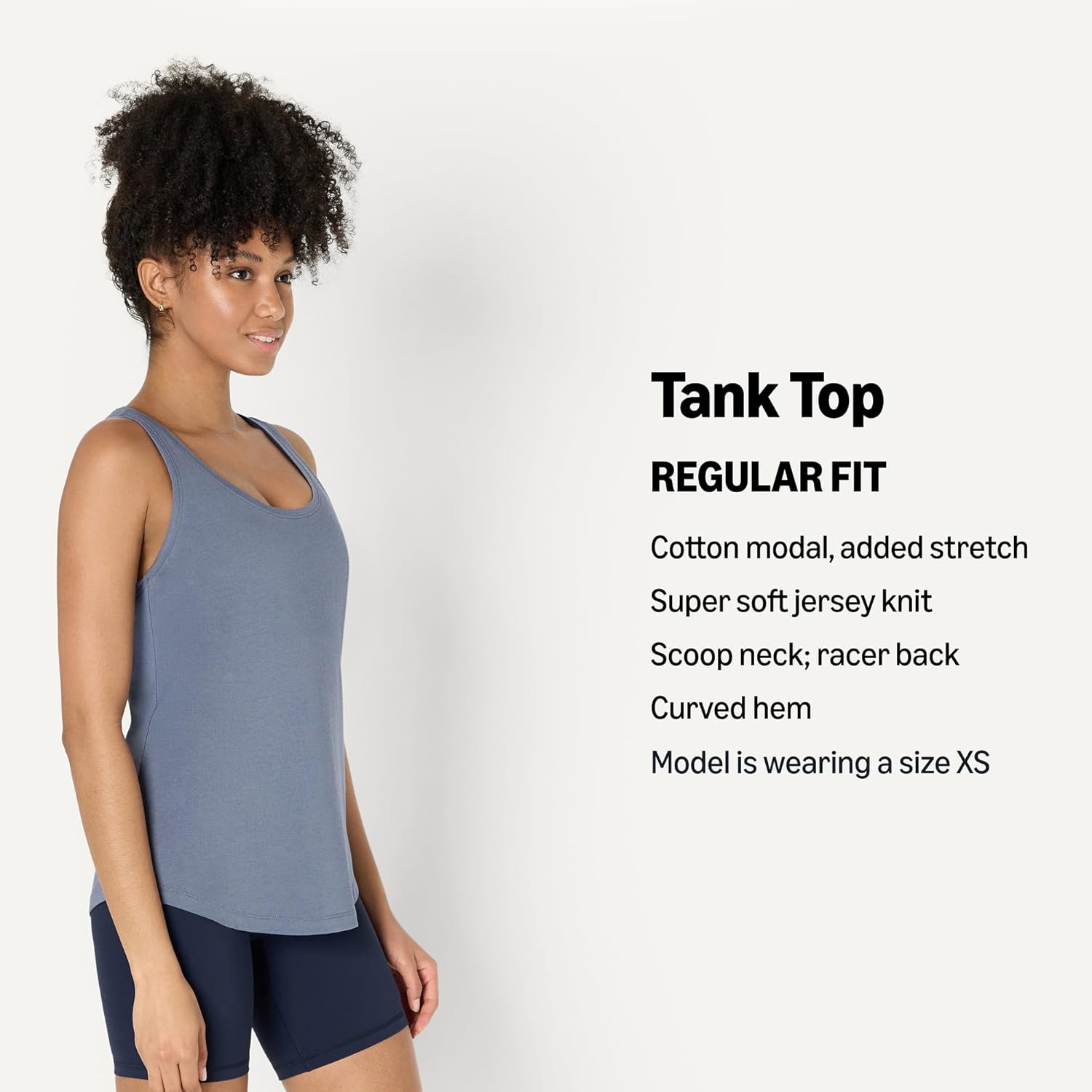Amazon Essentials Women's Active Soft Cotton Scoop Neck Racerback Relaxed Fit Lightweight Yoga Tank - Image 4