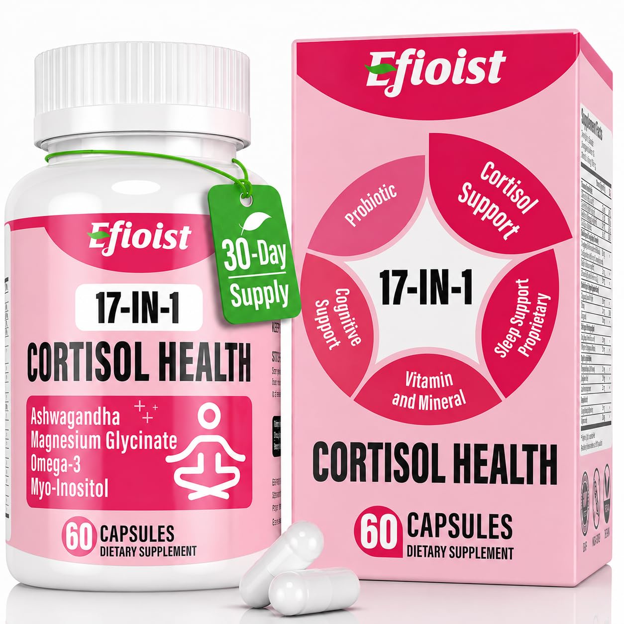 Cortisol Supplement for Women, Hormone Harmony for Women, 60 Capsules | Hormone Harmony, Cortisol Reducer for Women, Cortisol Manager, Cortisol, Cortisol Detox for Mood, Focus, Sleep Support