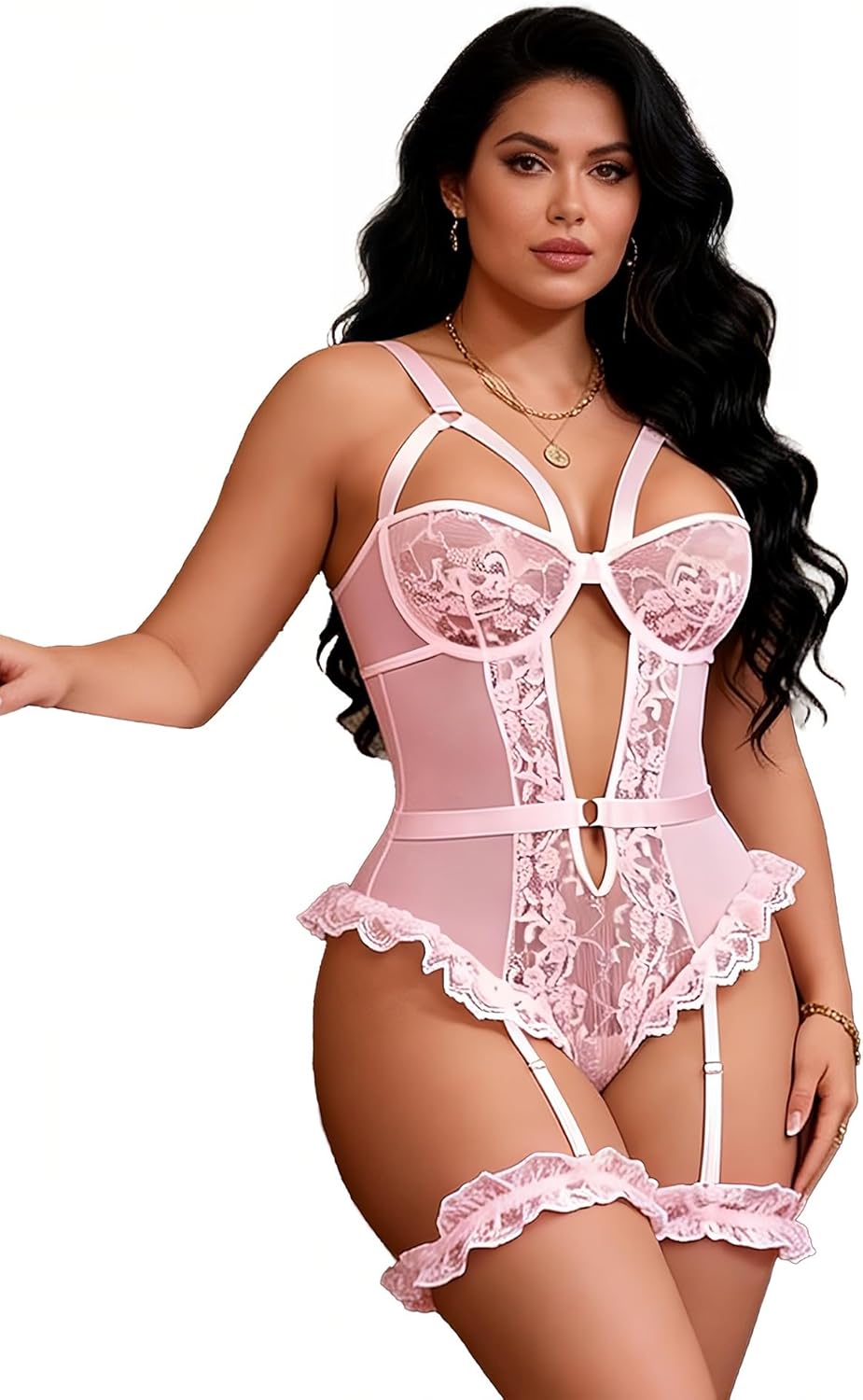 الأفضل - ملابس داخلية مثيرة للنساء بمقاس كبير من الدانتيل من ك... - view 1