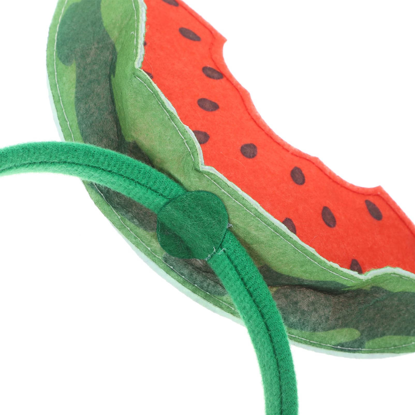 CLISPEED Watermelon Headband for Adult, Summer Bopper Headpiece, Felt Cloth Hair Accessory for Party Decorations, Red - Image 4
