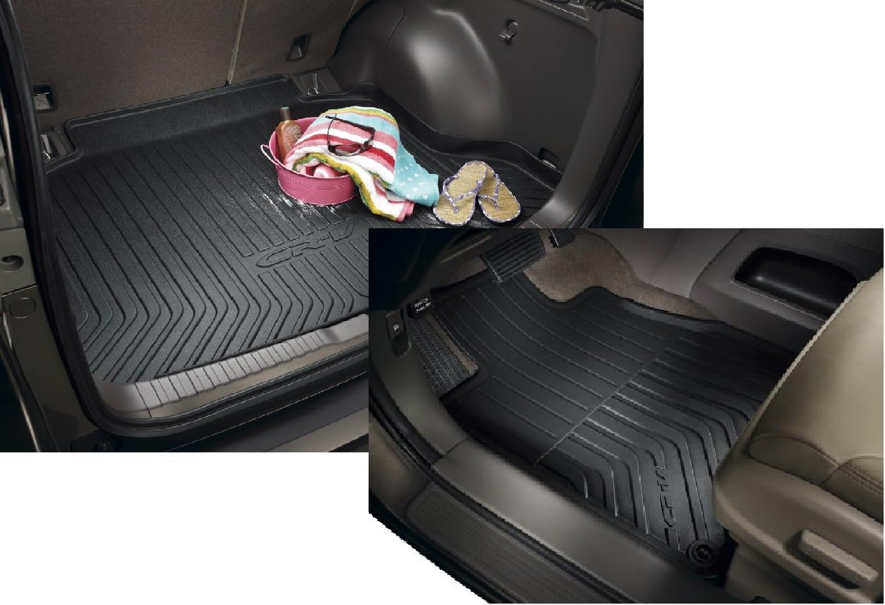 Genuine OEM Honda CR-V Trunk Tray and Rubber All-Season Mats Combo