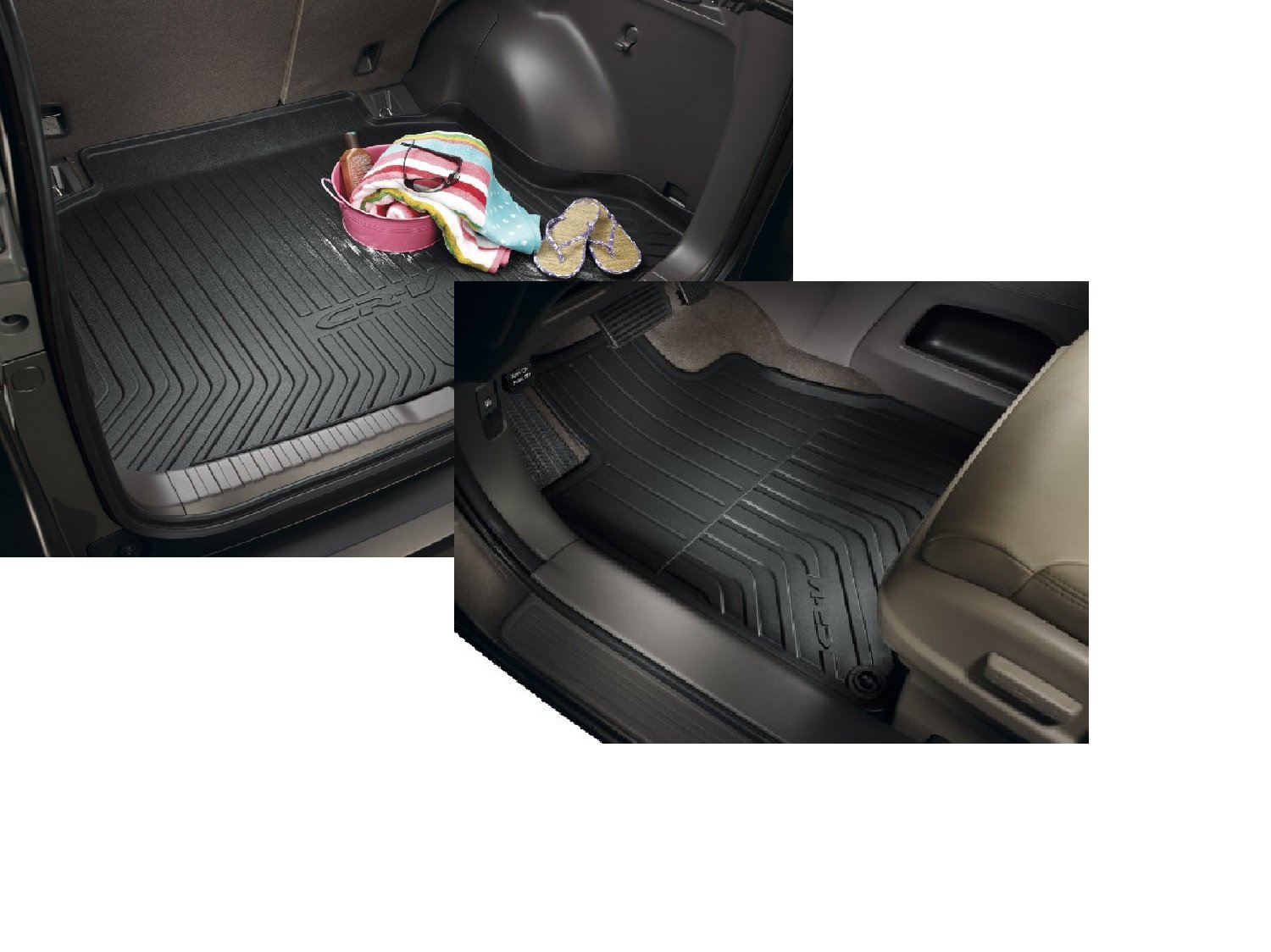 Genuine OEM Honda CR-V Trunk Tray and Rubber All-Season Mats Combo