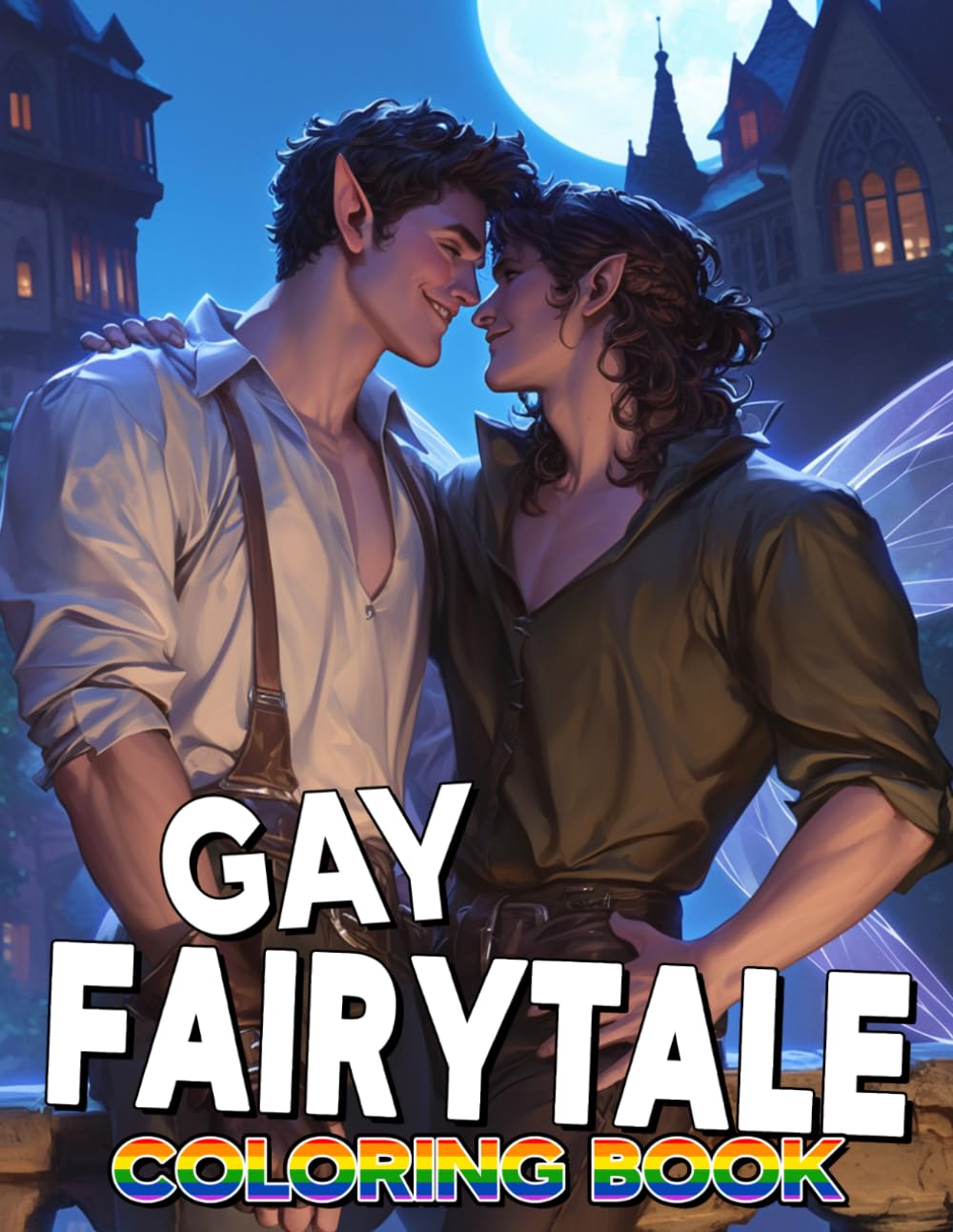 Gay Fairytale Coloring Book: Fantasy Romance Coloring Pages Featuring Enchanted Male Couples, Magical Adventures and Charming Character Designs for All Ages to Relax and Be Creative