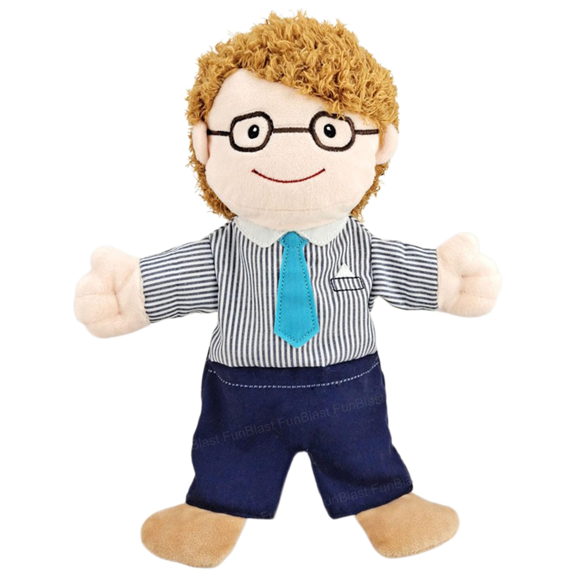 FunBlast Hand Puppet for Kids – Family Members Soft Hand Puppets for Kids Story Telling Puppet for Kids, Hand Puppet Toy, Plush Hand Puppet Toys (Multicolor) (Father)