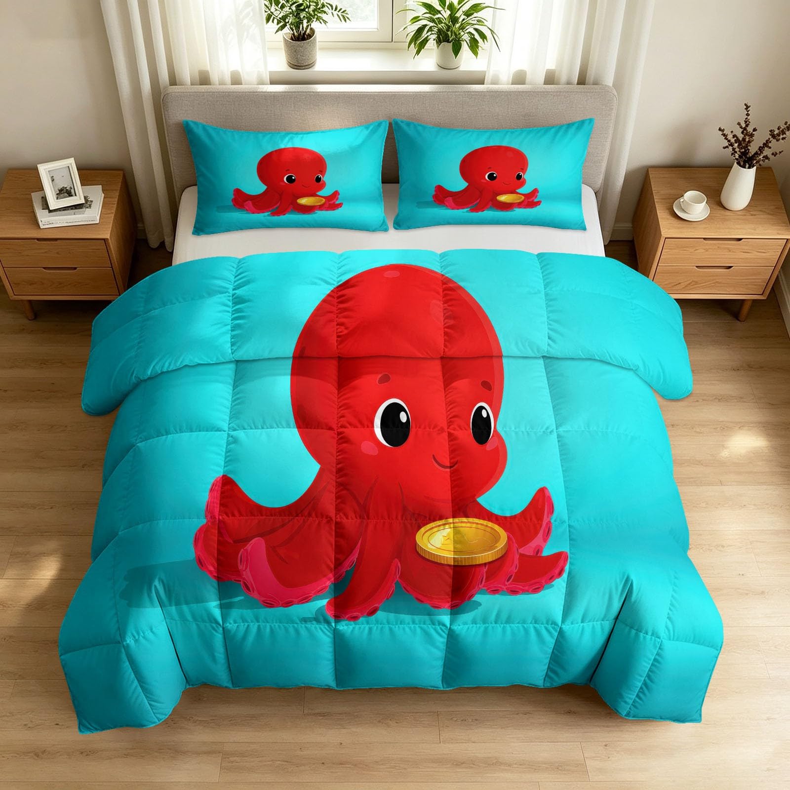 Edredón de verano 200x200 transpirable para noches calurosas de niños