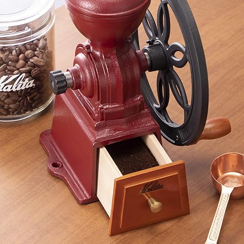 Miniatura 5 de Kalita Molino de café, Molinillo de café antiguo, Molino de diamante manual, Molinillo de café antiguo, N # 42137 Molinillo de café antiguo, Con