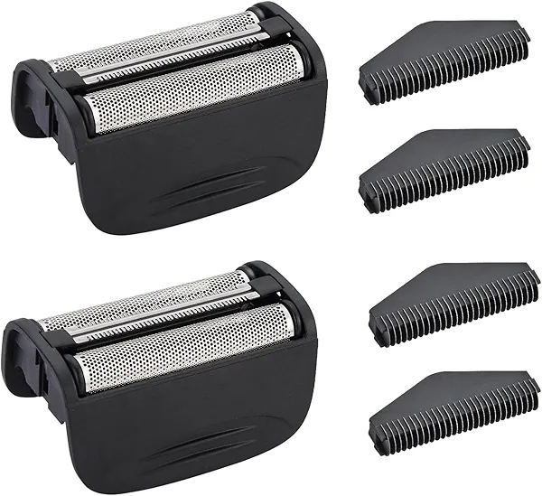 Replacement Head and Cutter Assembly Compatible with Remington PF7400, PF7500, and PF7600 Foil Shavers,2 PACK(BLACK)