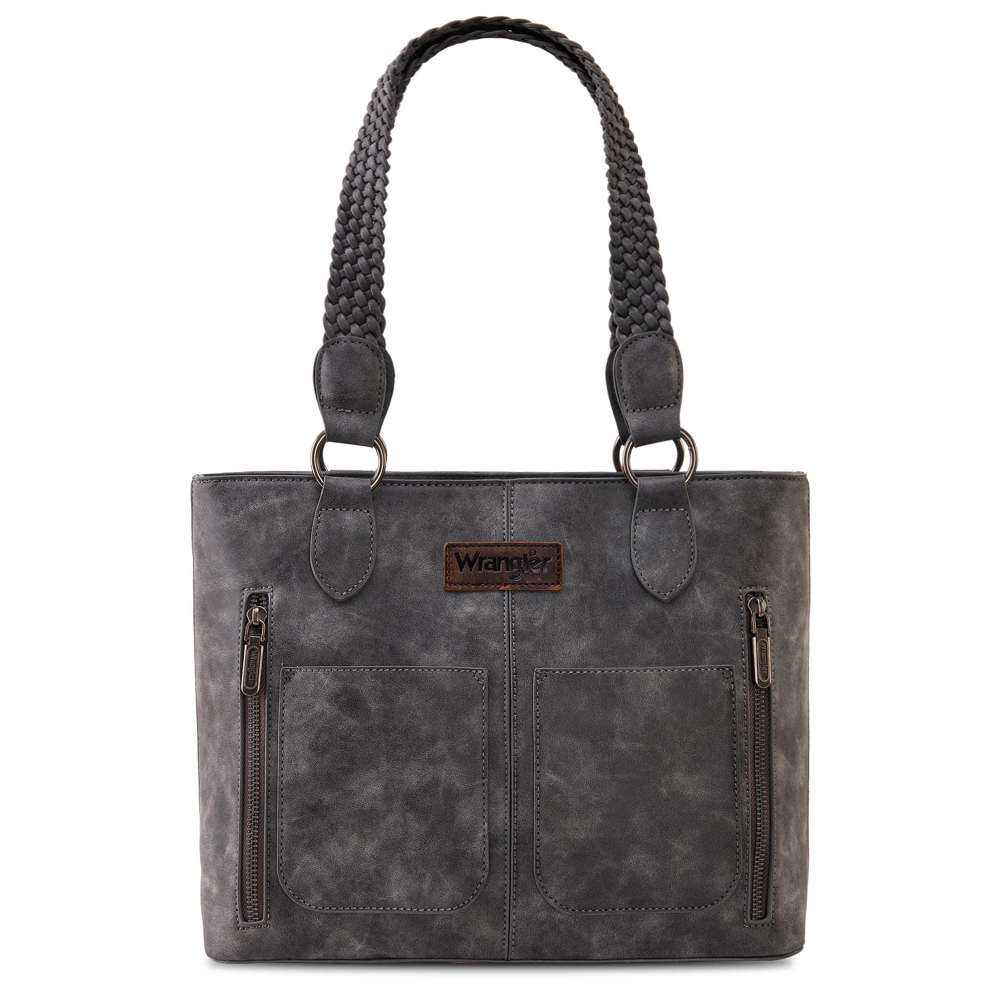 Distressed Tote Bag for Women Western Purse Multi Pockets Handbags and Shoulder Bag