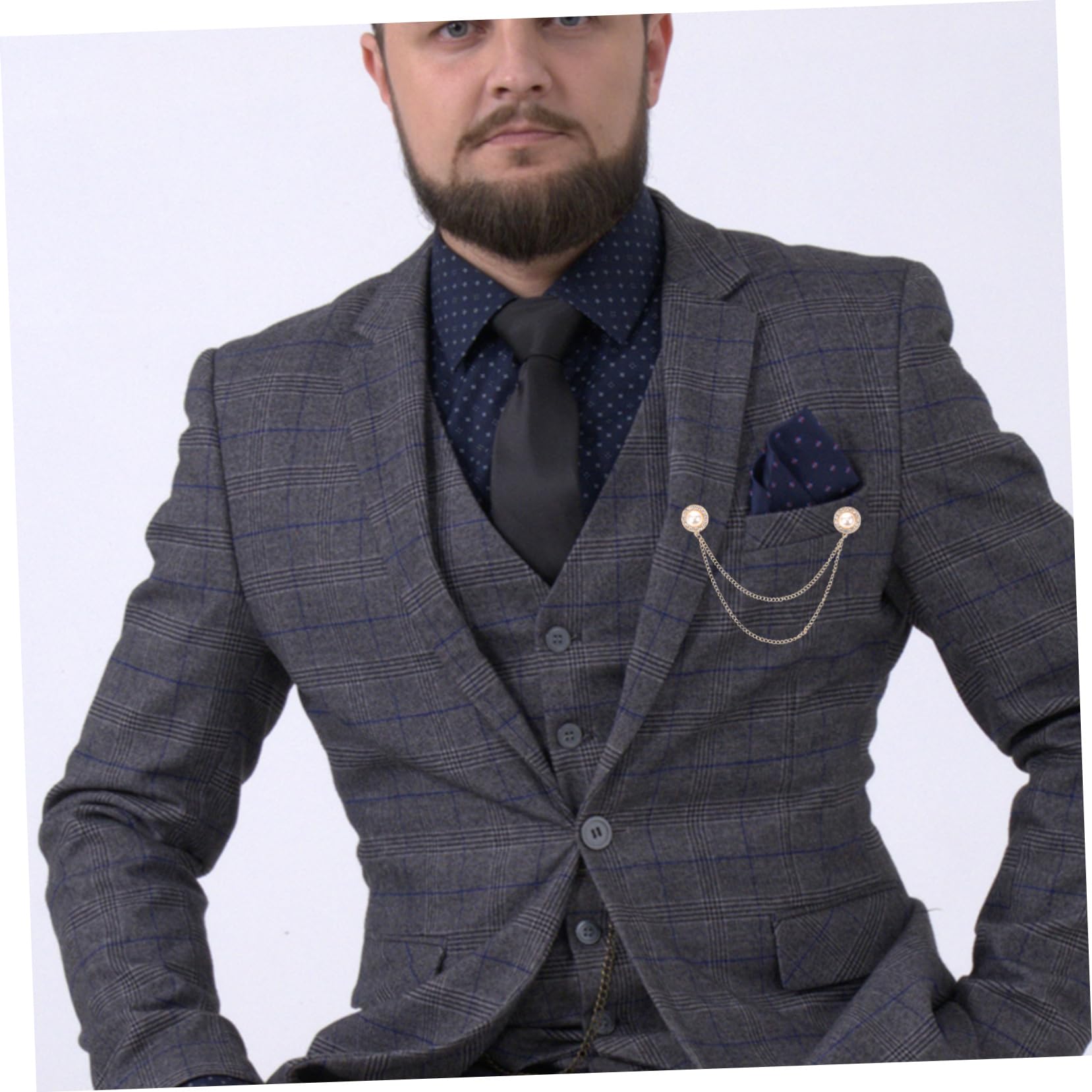 Homoyoyo Fermaglio Per Cardigan Con Catena Spilla Decorativa Per Mantello Maglione Colletto Spilla Per Scialle Con Catena Fermaglio Per Sciarpa Fermaglio Per Scialle Fermaglio Per