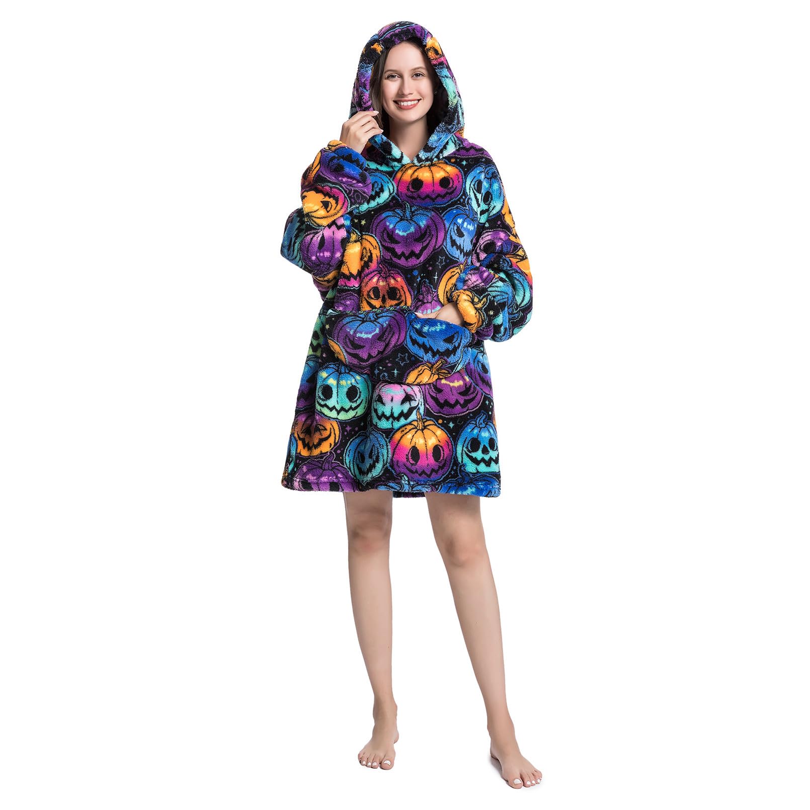 Amazon.com: Deserthome Wearable Blanket Hoodie Oversized Hooded