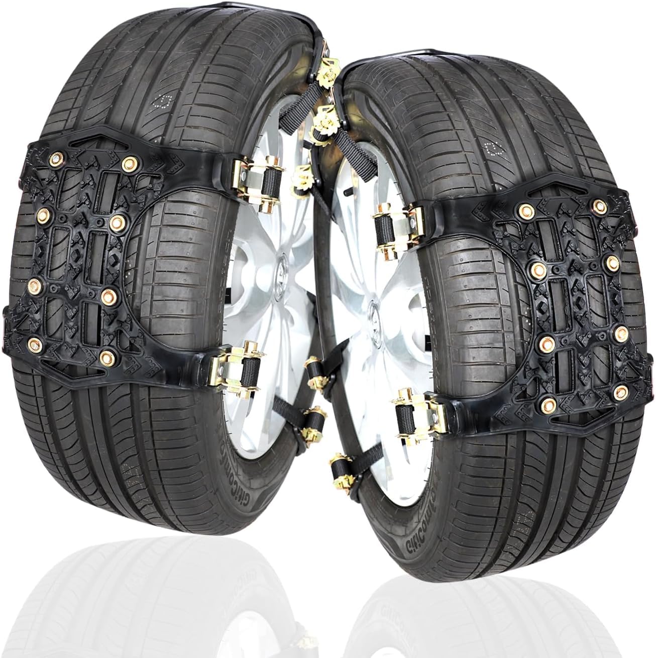 短期使用中古　タイヤチェーン・ネット・カローラ／シビック。　オカモト　TT-31　E708　175/65R14,165/80R13,185/60R14　 Amazon | タイヤチェーン 非金属 軽自動車 簡単装着 135-175mm対応