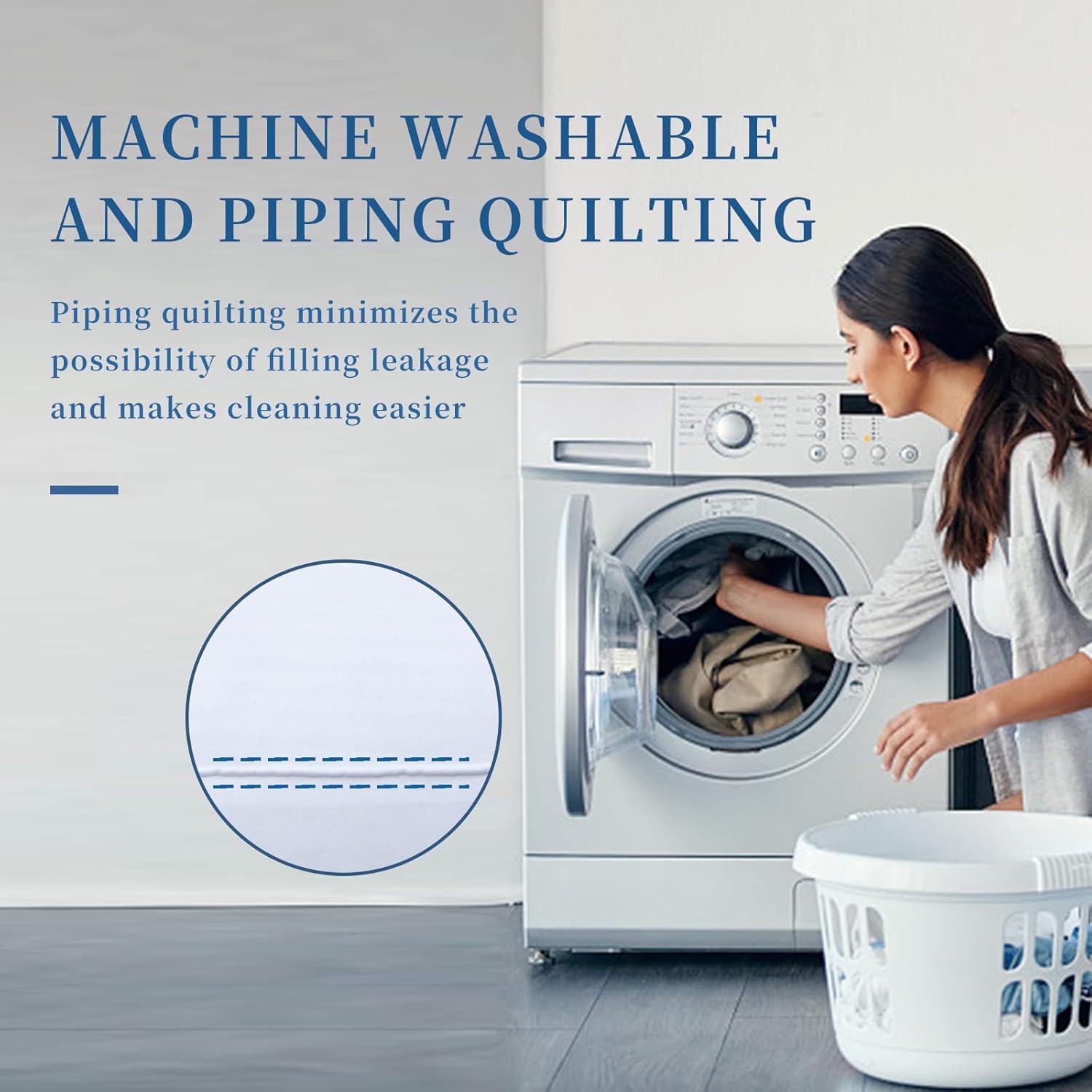 YKiMi Large Body Pillows for Adults,Premium Full Body Pillow Insert for Side Sleeper, Soft & Fluffy Long Pillow for Bed, Machine Washable, White, 20x54 Inches : Health & Household