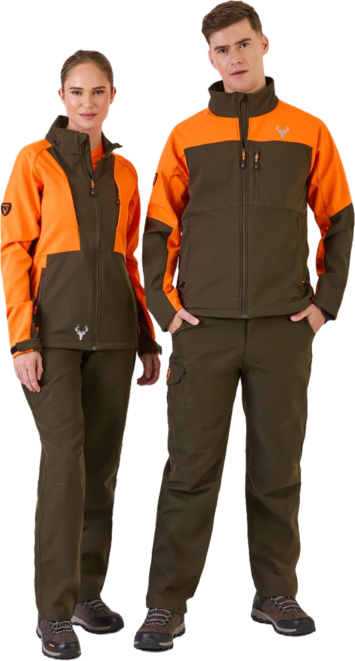 WORKTEAM Cazadora Softshell Caza y Pesca con Bolsillos, con Forro Polar interior Unisex