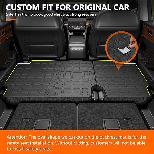 Vista 14 de powoq Tapete de carga compatible con Jeep Grand Cherokee L 2021-2025, revestimiento de carga Overland, revestimiento de carga de elastómero
