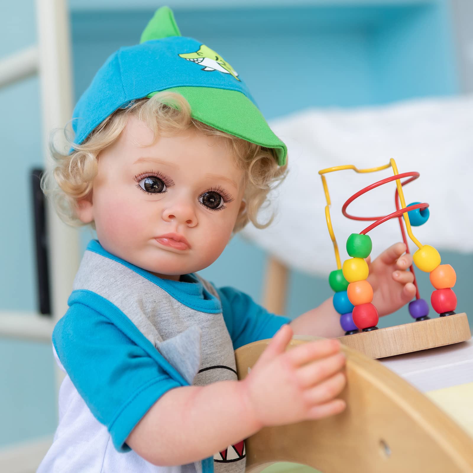 リボーンドール　金髪の巻き毛のおチビさん リボーンドール 金髪の巻き毛のおチビさん リボーンドール 金髪