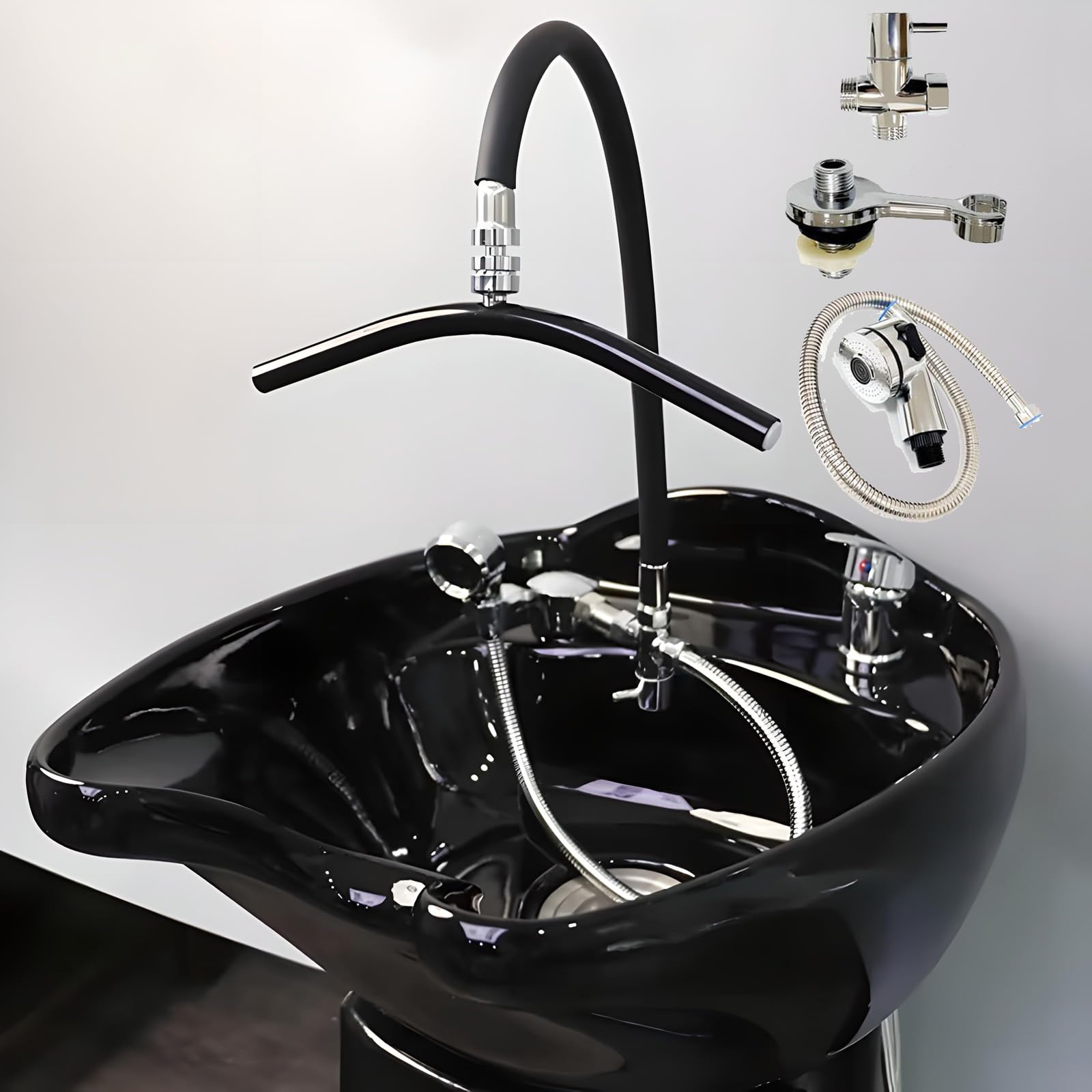 Douche cascade pour spa pour lavage des cheveux et bassin 360