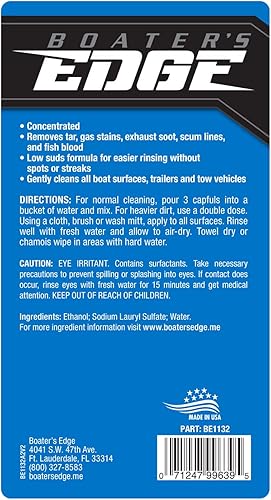 Miniatura 2 de BOATER'S EDGE Wash - Concentrado de jabón biodegradable para barcos - 32 oz (BE1132)