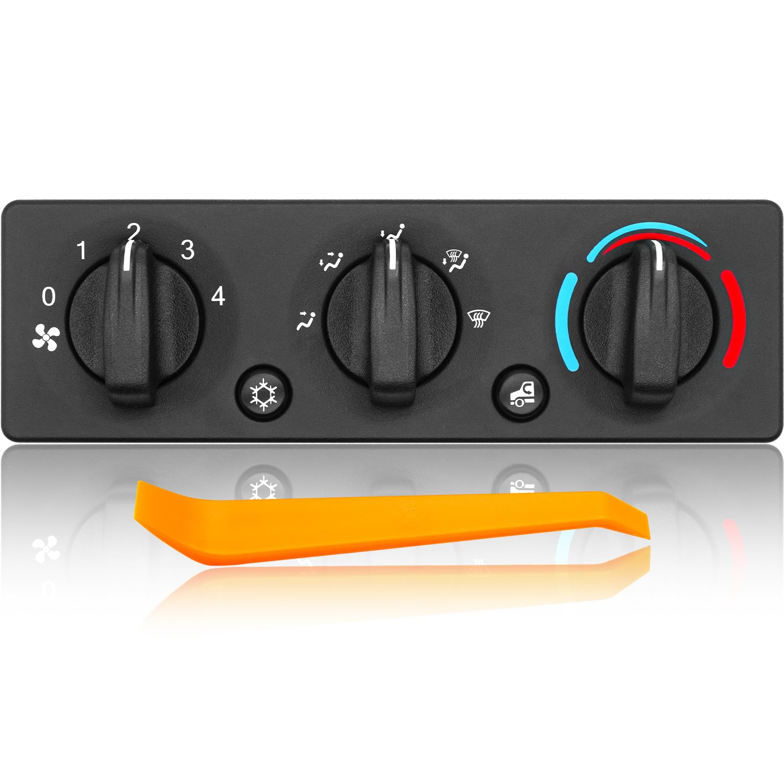 Q21-6119 HV/AC Control Module for Peterbilt Trucks 337 348 389, 1.9M Control Cab HVAC Control Panel Replacement OE Q216119 Temperature Control Module