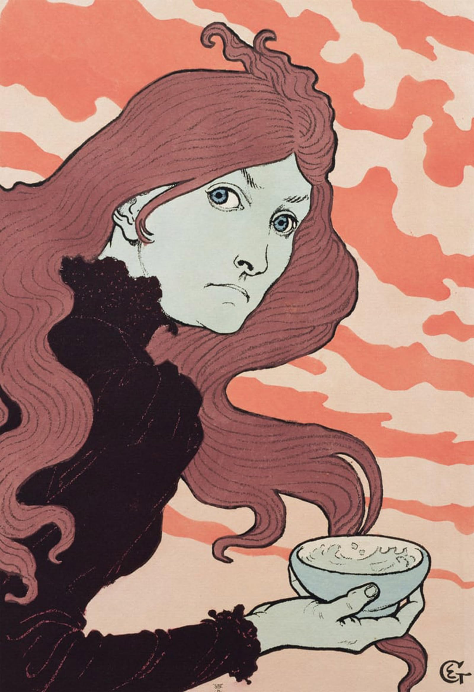 SERENDIPITP Vintage Wall Art Canvas Nordic Poster Canvas Print Picture the Vitriol Thrower by Eugene Grasset Wall Art Poster for Home Decor 60x90cm