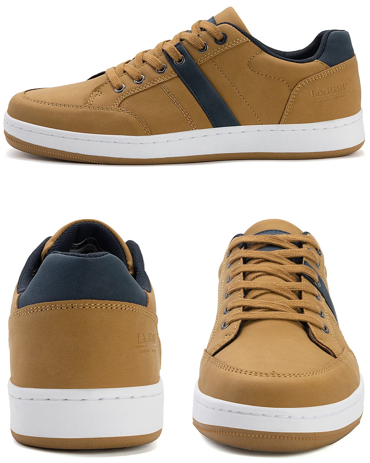 LANGDU Sneakers Uomo Scarpe da Ginnastica Casual Sportive Running Basse Scarpe all'Aperto 41-46