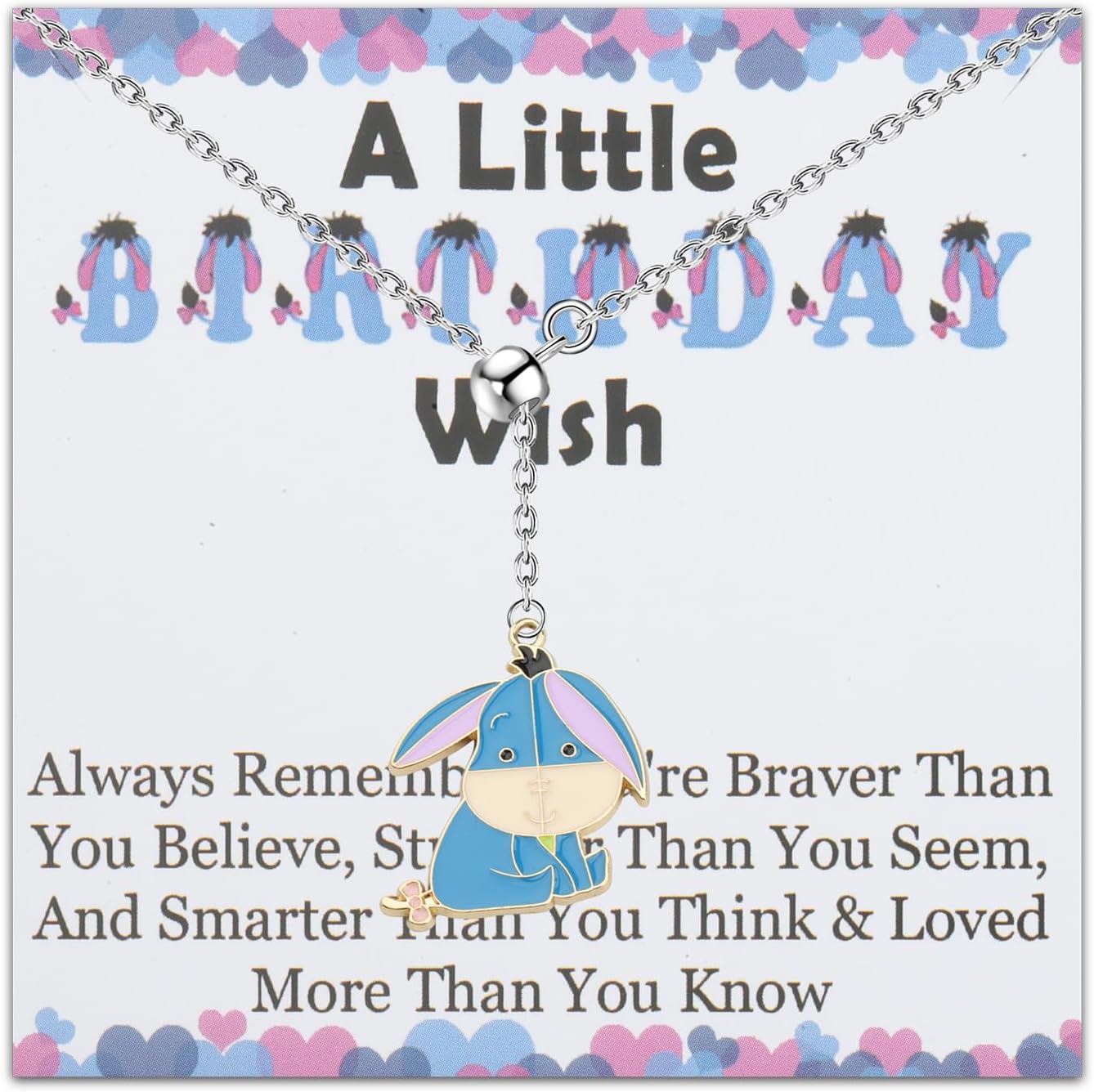 CYTINGDonkey Lover Gift Cartoon Lover Gift Donkey Charm Necklace Cartoon Donkey Inspired Gift Cartoon Obsessed Gift Birthday Gift